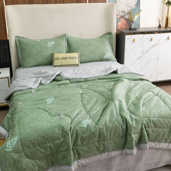 Комплект постельного белья Сатин с Одеялом (простынь на резинке) OBR086
