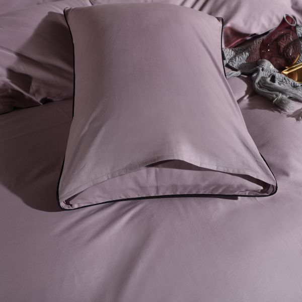 Комплект постельного белья Однотонный Сатин Элитный на резинке OCER008