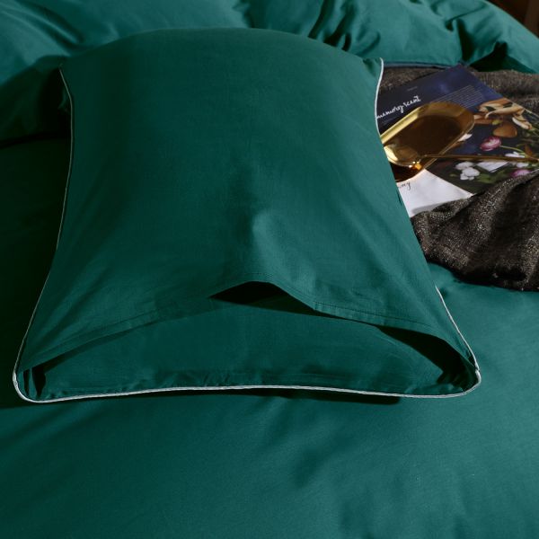 Комплект постельного белья Однотонный Сатин Элитный на резинке OCER009