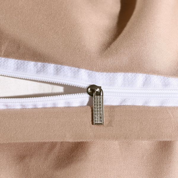 Комплект постельного белья Однотонный Сатин Элитный на резинке OCER015
