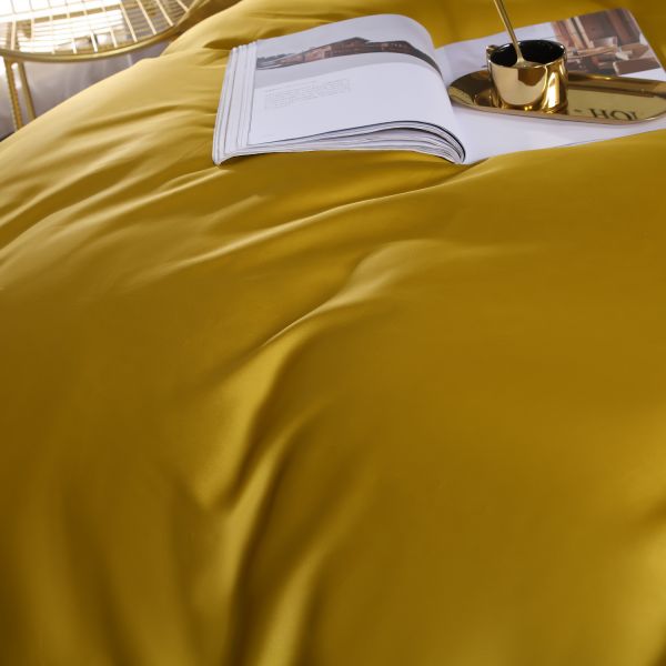 Комплект постельного белья Однотонный Сатин Премиум на резинке OCPR001