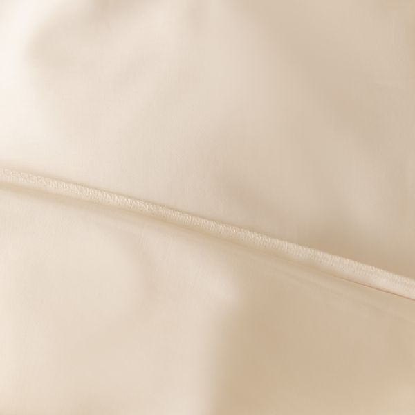 Комплект постельного белья Однотонный Сатин Премиум широкий кант на резинке OCPKR022