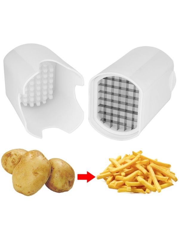 Овощерезка РЕШЕТКА для картофеля фри, плас, металл, белый