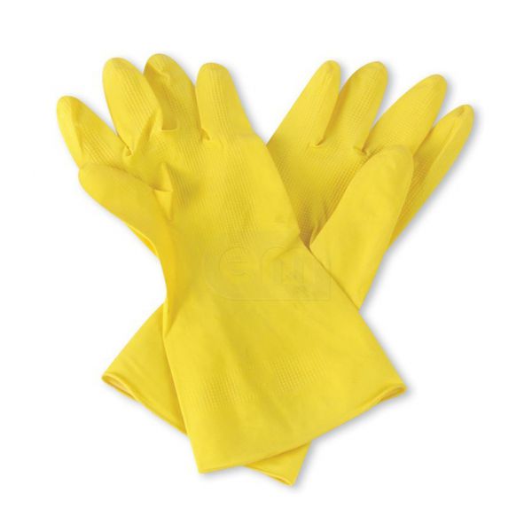 Перчатки хозяйственные резиновые Vetta, желтый, разм. в ассорт.
