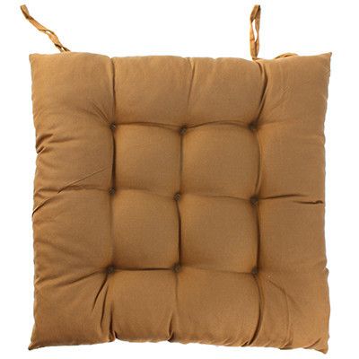 Подушка на стул "Терраса" 40х40х6см, коричневый