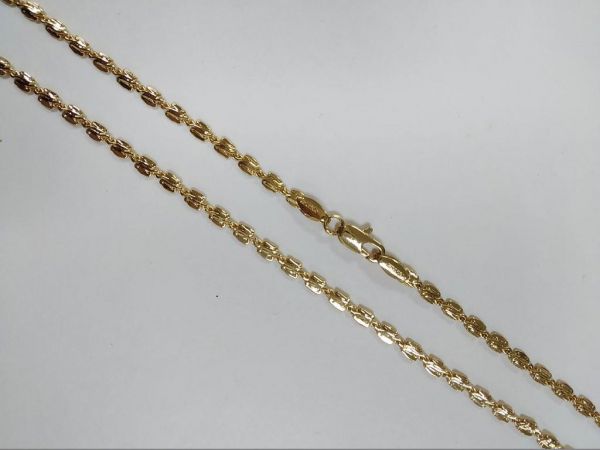 Цепочка на шею фантазийное плетение 2, золото, 59 см Fallon Jewelry