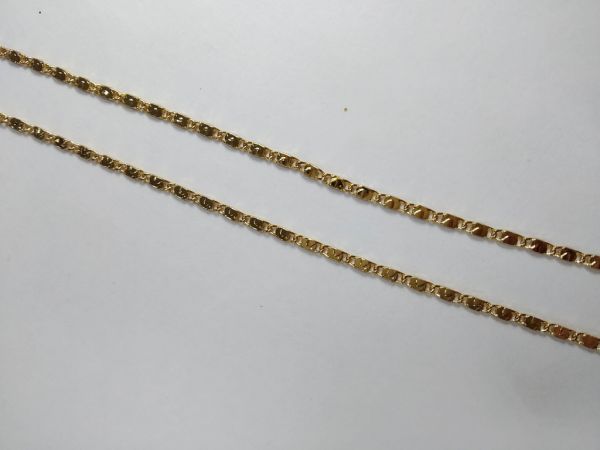 Цепочка на шею фантазийное плетение 1, золото, 59 см Fallon Jewelry