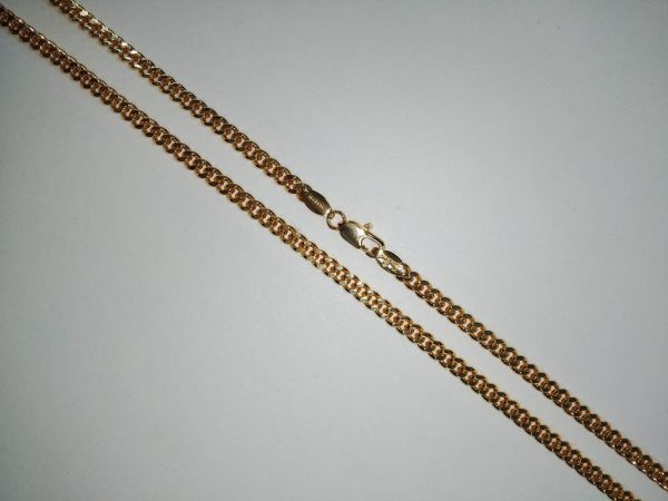 Цепочка на шею панцирное плетение, золото, 48 см Fallon Jewelry