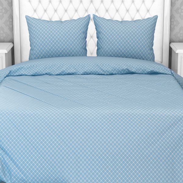 Комплект постельного белья "Виши, голубой", 4пр, бязь, 121г/м2, в ассортим.