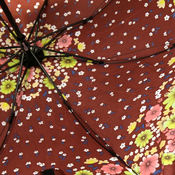 Зонт механический "Полюшко", 3 сложения, цвет корич.